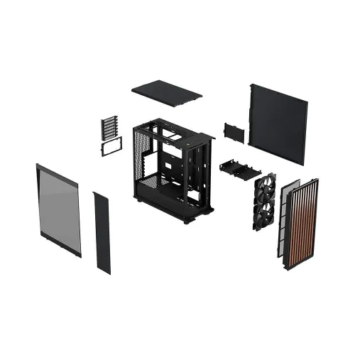 Case Fractal Design North Charcoal Black TG Dark (FD-C-NOR1C-02) – Mid Tower | Kính Cường Lực Tối